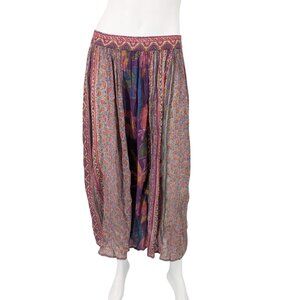 Vtg Unionbay Patchwork Maxi Skirt Flowy Boho Hippie Y2K Festival Indie Size M